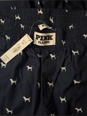 PINK VICTORIA’S SECRET Navy Dog Print Pajama Pants